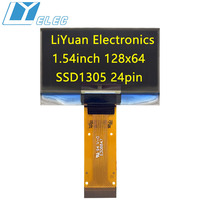 Pantalla OLED SSD1305 de 1.54 Pulgadas 128x64 con Interfaz SPI I2C, Pantalla OLED de 1.54\" UG-2864ASYCG01