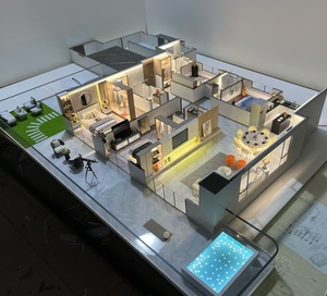 लघु आधुनिक विला फर्नीचर किट-यूरोपीय शैली वास्तुकला मॉडल सजावट - Product Image 6