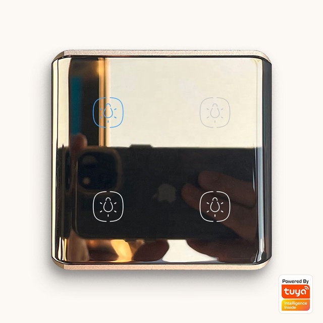Zigebe 3.0 Tuya Intelligent Light Controller 1/2/3/4 Gang 100-250V Touch Switch Eu Uk Standard