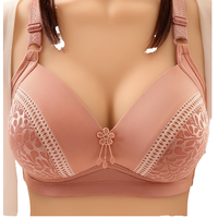 Soutien-gorge push-up en dentelle à bretelles réglables pour femmes