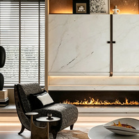 Cheminée électrique encastrable LUXUAN 1000 mm avec flammes multicolores, télécommande, thermostat réglable, économie d'énergie, pour la maison