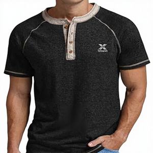 Camiseta de Hombre de Secado Rápido, Precio al por Mayor OEM, Tejido de Punto Liso Teñido, Absorbente de Humedad, para Clubes y Eventos - Product Image 1