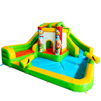Château gonflable et toboggan d'intérieur/extérieur de petite taille avec matériau PVC certifié CE, capacité de 150 kg pour enfants