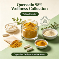 Quercétine 98% en poudre HPLC, Quercétine dihydratée, Extrait de Sophora Japonica, CAS 6151-25-3, Flavonoïde naturel