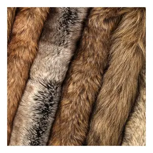 Wholesale Acrylic Polyester Long Hair Faux Animal Fake Fur Fabric