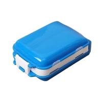 Organisateur de pilules pliable à 3 niveaux et 8 compartiments, grande capacité, étui de voyage pour médicaments