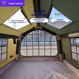 Tente de toit gonflable pour camping en plein air, glamping, <span class=keywords><strong>ciel</strong></span> étoilé, 3*3m, 420Dpu enduit, >3000mm imperméable, monocouche, installation rapide - Product Image 4