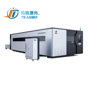 Tuosheng High Power Exchange Platform Whole Cover Metal Fiber Laser Cutting Machine For Carbon Stainless Steel