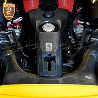 Couvercle de boîte à air en fibre de carbone sèche OEM pour collecteur d'admission d'air Ferrari 488 GTB Spider