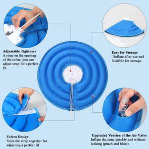 Köpekler ve kediler için ameliyat sonrası koni için yumuşak koruyucu şişme Pet kurtarma yaka köpek koni yaka - Product Image 2