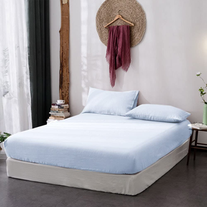 Bất 100% <span class=keywords><strong>Linen</strong></span> Duvet cover <span class=keywords><strong>bedding</strong></span> sets thoải mái phong cách hiện đại ô liu tấm Set mềm lớn bán khách sạn 5 sao chất lượng - Product Image 6