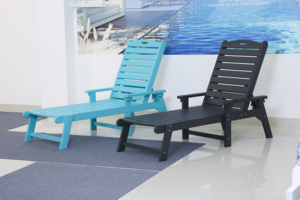 كرسي استلقاء عصري للحدائق الخارجية مصنوع من البولي إيثيلين عالي الكثافة بسعر المصنع من فوشان، كراسي استرخاء متينة للشاطئ وحمام السباحة - Product Image 2