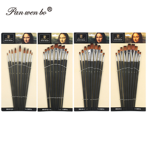 Panwenbo - Juego de 4 Pinceles de Nailon de Diferentes Tipos para Acuarela, Pinceles Profesionales para Artistas - Product Image 6
