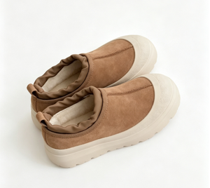 Sandalias Planas de Ante Sintético con Plataforma, Punta Redonda, Color Sólido, Suela Acolchada de EVA, Cómodas para Todas las Temporadas - Product Image 4