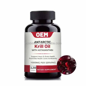 Ausreson krill แคปซูลน้ำมันโอเมก้า3สนับสนุน EPA DHA astaxanthin อาหารเสริม500มก. แคปซูลน้ำมัน - Product Image 2