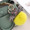Breloques en peluche Kawaii pour sacs à main et sacs à dos, excellent cadeau pour les amoureux des chats, cadeaux d'Halloween pour femmes, breloques pour sacs à main et clés de voiture