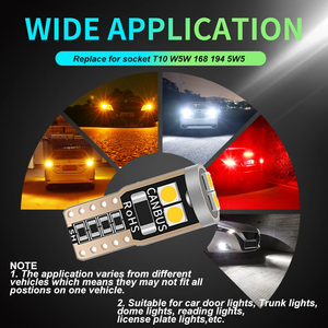 Luces LED para Auto T10 3030 6SMD, Lámpara de Lectura de Alta Luminosidad con Decodificación Infinita, Lámpara para Matrícula - Product Image 1