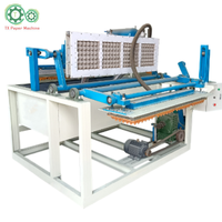 Mini 1000 Stuk/Uur Eierbak Kartonnen Verpakkingsmachine Met Hete Persmachine
