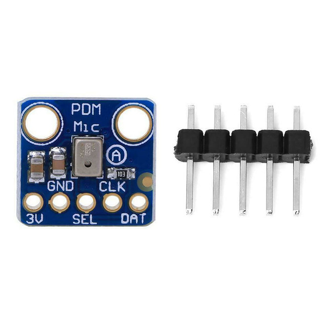 MP34DT01 61dB SNR I2S Digital PDM MEMS Microphone Module Omni-Directional 1.8V-3.3V for Arduino ESP32 Voice Capture