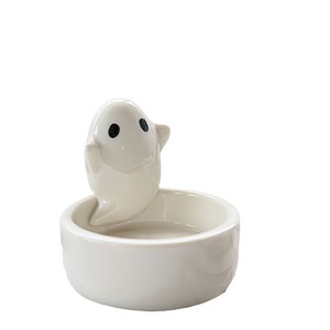 Ceramic Ghost <b>Candle</b> <b>Holder</b> Nordic Cartoon Tea Light Jar Halloween Table Decor Home Decor - Product Image 5