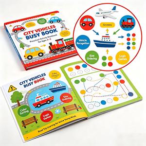 Libro de Actividades para Niños Pequeños, Libro Sensorial Montessori, Libro de Juegos de Roles para Niños, Juguete Educativo Temprano - Product Image 3