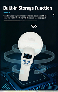 Lector de Etiquetas RFID Bluetooth para Orejas, Compatible con <span class=keywords><strong>PC</strong></span> y Laptop, Exportación de Datos, Escáner de Etiquetas para Registro de Ganado en Granjas - Product Image 2