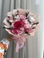 Natuurlijke Droge Bloem Boeket Decoratie Roos Geconserveerd Boeket Fleur Gedroogde Roos Boeket De Fleur Mariage