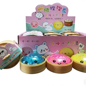 Glitter Squeeze Dumpling Stress Relief <b>Toy</b> TPR Squishy Sensory Fidget <b>Toy</b> Cute Slow Rising <b>Desk</b> <b>Toy</b> for Kids and Adults - Product Image 1