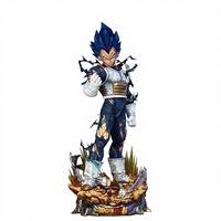 Figure d'action de film grandeur nature en résine de fibre de verre Dragon Ball Dessin animé Anime Sculpture en résine Vegeta