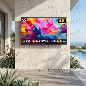 All Weather IP65 4K UHD <b>TV</b> WebOS Smart Outdoor Display 1000nits Customizable Size USB 3.0 Two Large Sizes Available Choose Betwe - Product Image 1
