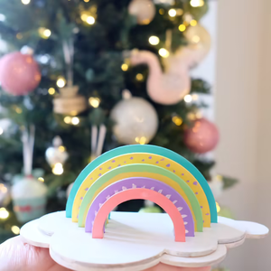 Jouets éducatifs en bois personnalisés, à construire et peindre, votre propre Kit arc-en-ciel, cadeaux d'anniversaire pour enfants, <span class=keywords><strong>2022</strong></span> pièces - Product Image 3