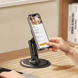 Rotatable And Retractable Phone Holder Desktop Cell Phone Holder Holder For Mobile 360 Degree Rotatable Adjustment