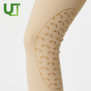 Leggings de equitación con control de cintura alta para mujer, pantalones de montar Beige con bolsillos - Product Image 5