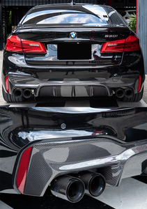 Tubo de Escape SYPES para bmw G30 G38 525i 528i 530i, Punta de Escape Mejorada de Acero Inoxidable y Fibra de Carbono, Estilo <span class=keywords><strong>M</strong></span> Performance, Punta de Silenciador Cuádruple - Product Image 4