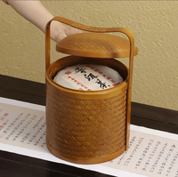 Panier tissé en bambou organisateur multifonction coloré pour nourriture thé fruits blanchisserie durable et emballage de boîte-cadeau de gâteau de lune