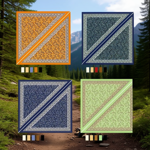 Écharpe triangulaire multifonctionnelle 60x135cm à motifs pour usage extérieur - Product Image 3