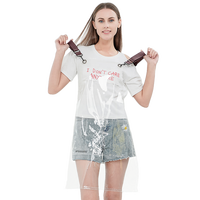 Tablier de salon de coiffure en TPU logo personnalisé noir épais tablier transparent de coiffeur imperméable pour artiste