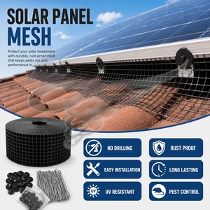 Malla para Paneles Solares para Techos, de Acero Galvanizado, Protección Contra Aves, Rejilla Antigranizo, Duradera para Exteriores, para Paneles Fotovoltaicos - Product Image 5