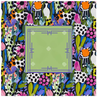 Tapis de Mahjong Vintage Coloré de 31,5 pouces, en Mutispandex Imperméable, avec Dos en Caoutchouc Silencieux et Antidérapant pour Soirées de Jeu en Famille