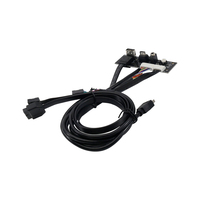 Boîtier d'ordinateur avec panneau frontal monté, câble PCB USB3.0+USB3.1, lecteur de disquette, concentrateur, carte mère, circuit imprimé, interrupteur d'alimentation, adaptateur de port