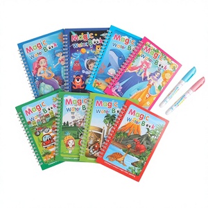 Libri ad Acquerello Riutilizzabili Senza Disordine, Giocattolo da Viaggio, Libro Silenzioso per Aereo, Tappetino Attività con Acqua - Product Image 2