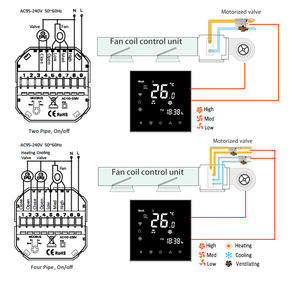 智能Fcu可编程无线温控器控制器Wifi电子冷藏室温控器 - Product Image 2