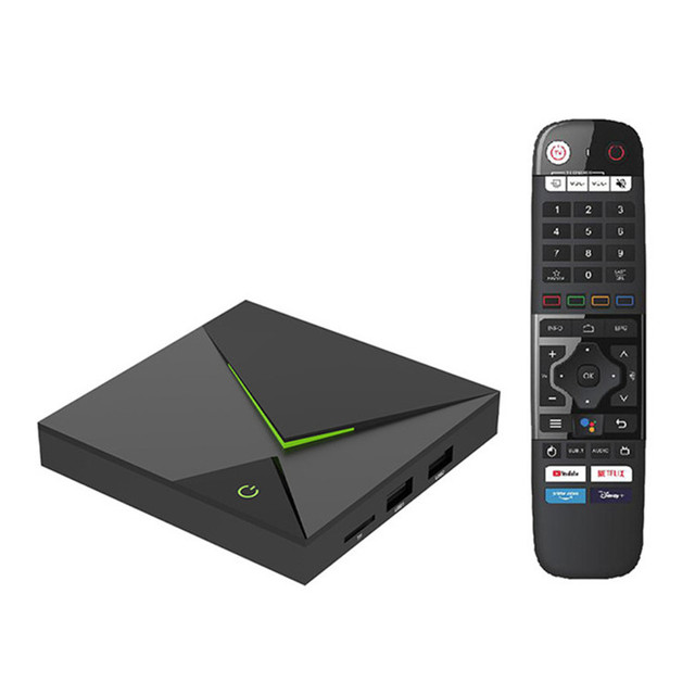 Android 11 Quad-core Smart TV Box 4K HDR Resolution Dual Band WiFi Video Decoders Media Player for Gaming Entertainment