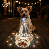 Collar Personalizado para Perro OKKPETS con Proyector de Luz, Collar para Mascotas con Proyección de Retrato y Nombre, Luz LED para Arnés de Perro