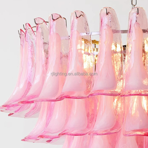 이탈리아 현대 고급 침실 식당 빌라 계단 높은 천장 홈 교수형 불어 유리 샹들리에 - Product Image 5