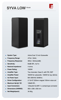 Sistema de Sonido Activo AT Sound con Altavoz de Columna Potente y Subwoofer para Bodas, Fiestas y Proyectos