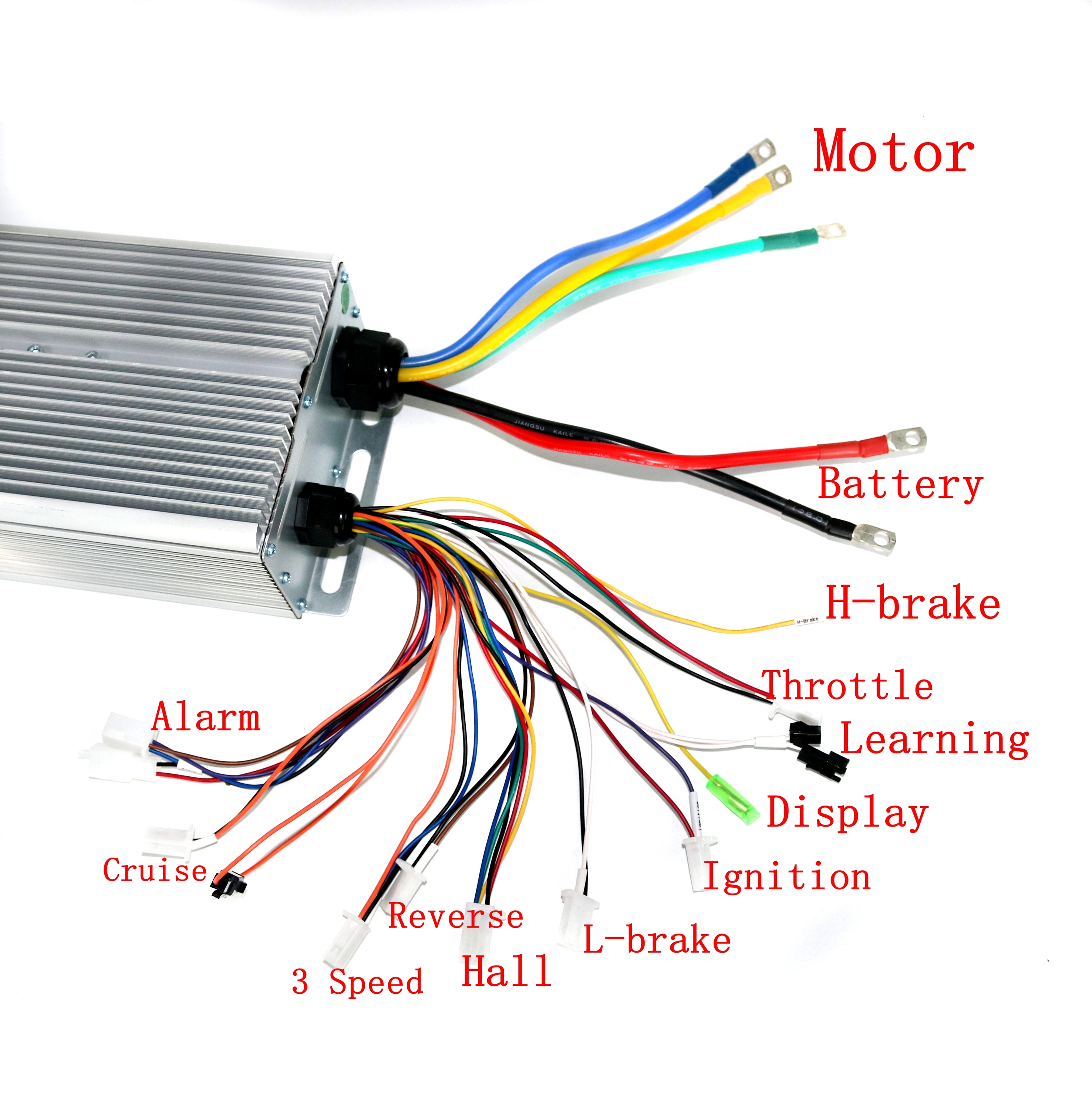 48V-72V 5000W Dreirad FOC Controller, Batterie Auto, Intelligenter