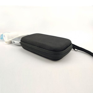 Sac pour lecteur de glycémie 14x8.5x3.5cm, étui de rangement portable en EVA pour la protection des instruments et appareils médicaux - Product Image 1