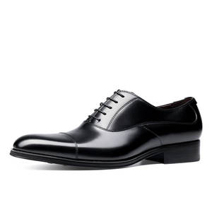Chaussures décontractées imperméables en cuir de vache véritable à bout pointu avec soutien de la voûte plantaire et maille respirante pour hommes, chaussures habillées - Product Image 4