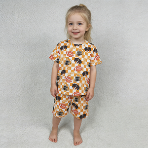 Nouvelle Collection – Tenues Décontractées d'Été pour Filles, Motif Écossais Orange Tennessee, Vêtements de Fête, Prix d'Usine, Vente en Gros - Product Image 2